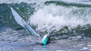 Extreme Sailing a TP52 in the breakers of the baltic sea [upl. by Emirak]