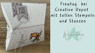 Freutag bei Creative Depot Fähnchen und Wimpel  Vierpfoten Weihnachten und Glück im Glas [upl. by Ruel]