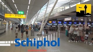 Schiphol Amsterdam Airport public area tour 2018 [upl. by Petra]