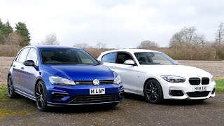 Hot Hatch Head2Head 3 Golf R vs M140i [upl. by Eednim354]