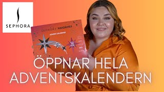 ÖPPNAR SEPHORA FAVORITES ADVENTSKALENDER 2023 [upl. by Laucsap]