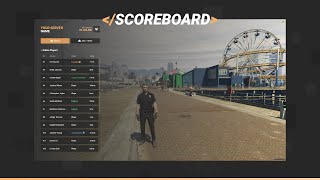 FiveM crmscoreboard  Advanced scoreboard with job counts and heists [upl. by Bohon146]