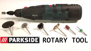 Parkside cordless rotary tool quotDremelquot PFBS 12 B4 [upl. by Deehahs]