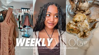 WEEKLY VLOG JE FAIS MA DEMANDE D’ADMISSION À L’UNIVERSITÉ  SHOPPING  GLACE TRADITIONNELLE [upl. by Atsillak]