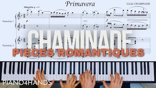 C Chaminade ☀️ Primavera ☀️ pour Piano à quatre mains [upl. by Nnylireg]