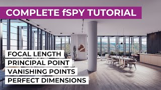 BEST way to use fSpy  ALL Options explained  FULL camera matching workflow with Blender [upl. by Canica]