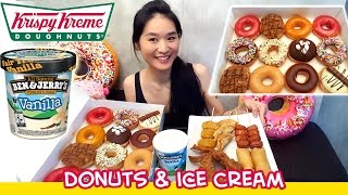 Donuts amp Ice Cream Eating Show  Mukbang S03E01 [upl. by Anidan628]