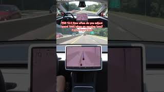 FSD 125 How often do u adjust speed limit on passing lane Home Depot Test teslafsd fsdbeta fsd [upl. by Petigny]