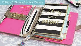 10 Ways to Personalize your Planner [upl. by Aicirt]