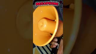 megaphone 📣 unboxing and tasting speaker megaphone tasting dj shorts song [upl. by Gnouv]