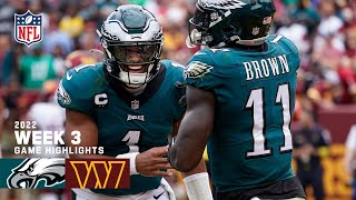 Philadelphia Eagles vs Washington Commanders  Week 3 2022 Game Highlights [upl. by Snapp976]