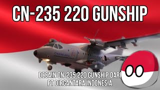 CN235 220 Gunship  Desain CN235 220 Gunship Dari PT Dirgantara Indonesia [upl. by Aznarepse72]