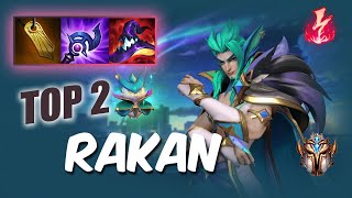 Wild Rift RAKAN TOP 2  S12 RUSH Challenger ranked game  build [upl. by Adiv817]