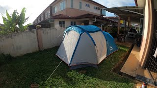 Unboxing Quechua Arpenaz family 4 amp setting up tent [upl. by Eceinaj455]