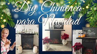 DIY COMO HACER UNA CHIMENEA FACIL Y RAPIDO DECORACIONES PARA NAVIDAD [upl. by Oirasor]