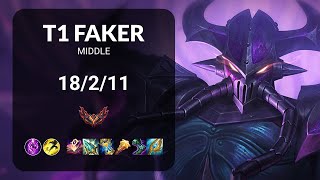 T1 Faker Kassadin vs Taliyah MIDDLE  KR Patch 1417 [upl. by Omero]