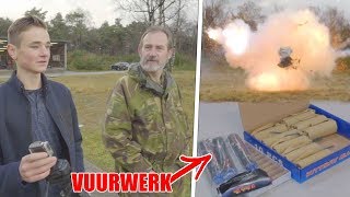 ILLEGAAL VUURWERK AFSTEKEN OP MILITAIRE BASIS [upl. by Festatus]