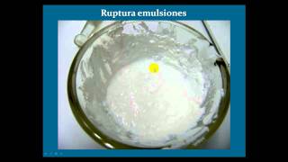 Inestabilidad de emulsiones [upl. by Hayidan]