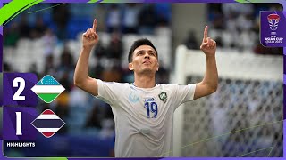 AsianCup2023  Round of 16  Uzbekistan 2  1 Thailand [upl. by Busch]