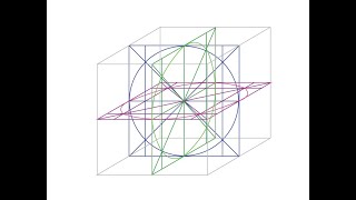 Proyección de una esfera y su sombra en perspectiva caballera [upl. by Shipp]