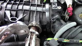 Thermostat housing refitting 27d Jaguar SType Landrover Range Rover [upl. by Atiken73]