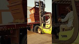 forklift Talent  Forklifts talent skills Offloading  daily routine [upl. by Rakel]