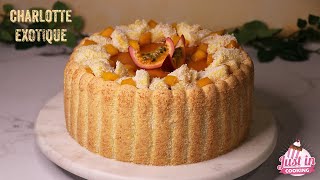 ❅ Recette de Charlotte aux Fruits Exotiques Coco et Vanille ❅ [upl. by Seyah731]