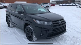 2019 Toyota Highlander SE  review of features and full walk around [upl. by Meikah240]