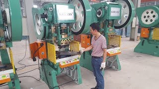 Automatic Power Press Machine  Punching Machine with the Die Shearing Circle from KRRASS [upl. by Zosima]