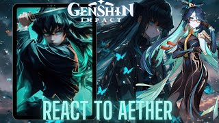 Genshin impact react to Aether as muichiro tokito  demon slayer  Gacha life 2  Tanjiro [upl. by Ecnadnak687]