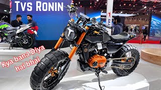 Tvs Ronin 2024 Full Modified Bike Launching Soon In Indian Market Walk round Review Look Impression [upl. by Yeldoow]