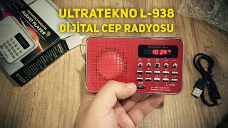 Ultratekno L938 Dijital Ekranlı Şarjlı Taşınabilir Radyo Cep Radyosu radyo fyp foryou [upl. by Wittie]