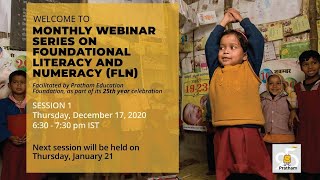 Session 1 Pratham 25th year Webinar Series on Foundational Literacy amp Numeracy [upl. by Arriec]