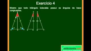 Matemática  Aula 35  Triângulos  Critérios de Congruência  Parte 2  Final [upl. by Airlee899]