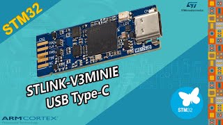 Новый STLink V3 miniE  STLINKV3MINIE  DEBUG STM32 работа с SWD JTAG VCP подключение USB TypeC [upl. by Ahsein862]