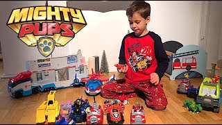 All Our Paw Patrol Toys  Patroller With Marshall Chase Skye Rocky Rubble Zuma Vehicles [upl. by Hazeefah]