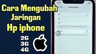 Cara Mengubah Jaringan 3G ke 4G Hp iphone [upl. by Pasadis]