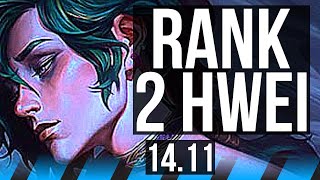 HWEI vs KALISTA MID  Rank 2 Hwei Rank 4 729 Dominating  TR Challenger  1411 [upl. by Nilyahs12]