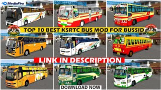 Top 10 KSRTC Kerala Bus Mods For Bus Simulator Indonesia V371  Best Kerala RTC Mod For Bussid [upl. by Aikkan293]