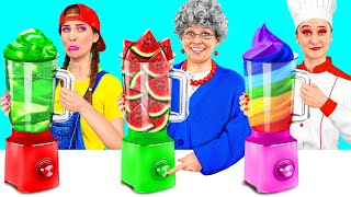 Me vs Grandma Cooking Challenge  Crazy Ideas To Cook by PaRaRa Challenge [upl. by Shriver114]