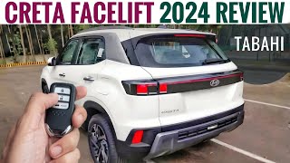 Hyundai Creta Facelift 2024 India  Review  Creta New Model 2024  Creta 2024 Facelift [upl. by Elfie]