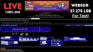 WebSdr OnLine LIVE TEST 27275 mHz LSB [upl. by Drusie]