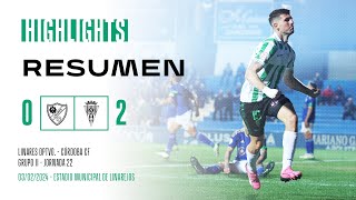 Resumen del Linares Deportivo  Córdoba CF [upl. by Kallman573]