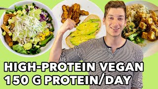 Vegan Protein Hacks  What I Eat in a Day 150 Grams [upl. by Anirat]