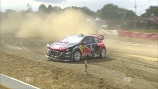 2015 France RX Semi Final Highlights The big fight of Bakkerud Vs Jeanney World RX Rallycross [upl. by Shuman]