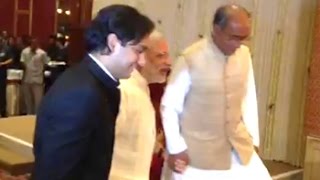 PM Narendra Modi at the wedding reception of Digvijay Singhs son JV [upl. by Eshman]