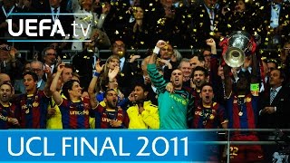 Guardiolas Barcelona v Manchester United 2011 UEFA Champions League final highlights [upl. by Chloe929]