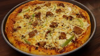 வீட்டிலேயே சுலபமான முறையில் Dominos ஸ்டைல் சிக்கன் pizza  Chicken Pizza Recipe  Chicken  Pizza [upl. by Anev]