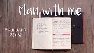 Plan with me  2 Quartal 2019  mein Journal DIY Kalender X17 [upl. by Esinehc]