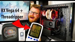 RX Vega 64 and Threadripper Power Draw Testing [upl. by Arikal381]